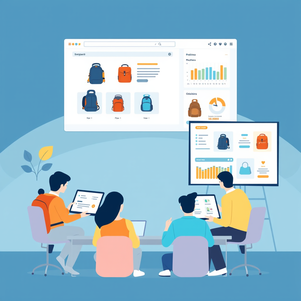 optimisation page produit ecommerce sacs à dos